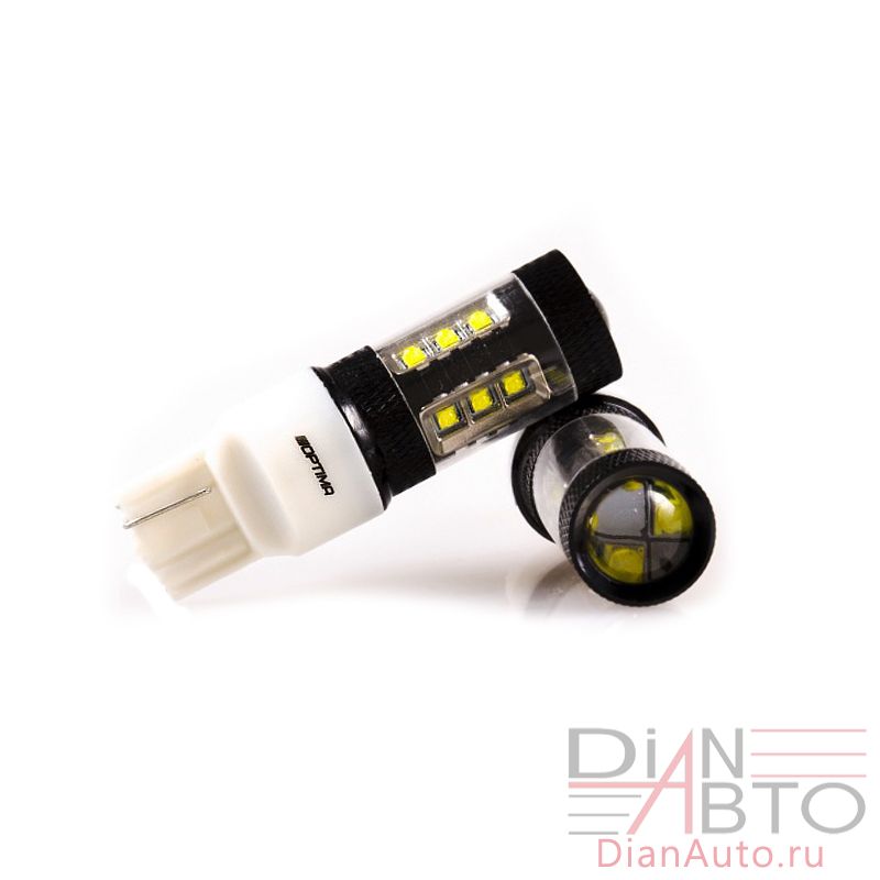 Светодиодная лампа Optima Premium W21W (7440) CREE*10 80W 12-24V 5100K
